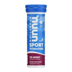 Nuun, Sport Hydration Single Tube Tri-Berry, 10 Tabs (Case Of 8)