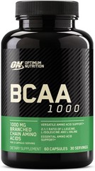 Unflavored BCAA Capsules 1000mg – Convenient 60 Count for Enhanced Fitness