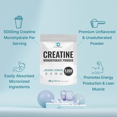 Instant Creatine Monohydrate Powder, 5g Per Serving – 10.6 Ounce (Pack of 1)
