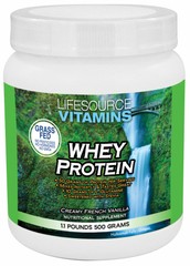 LifeSource Vitamins Whey Protein ISOLATE – Creamy French Vanilla 1.1lb.