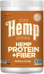Just Hemp Foods Hemp Protein Powder plus Fiber, Non-Gmo Verified with 11G of Pro