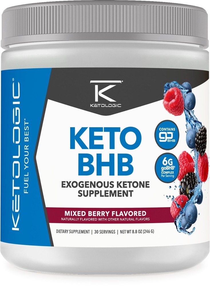 KetoLogic Keto BHB (Mixed Berry Flavor) 30 Servings