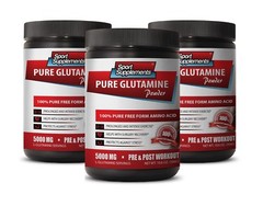 Nitric Oxide Booster – Pure Glutamine Powder 5000mg – Increased Muscle Mass 3B
