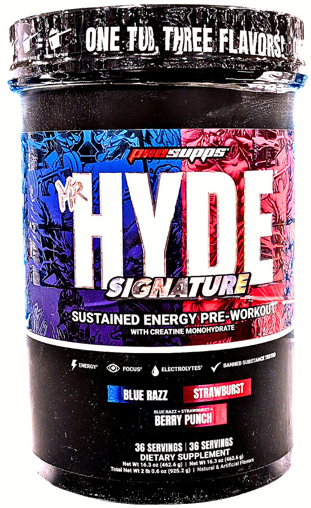 Mr. Hyde Signature Pre-Workout Multi-flavor with Creatine 72 Servings EXP 10/202