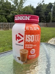 Dymatize ISO100 Hydrolyzed Whey Protein Isolate Dunkin’ Cappuccino 1.52lb