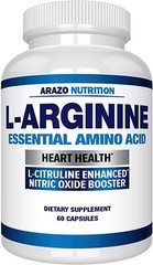 L Arginina – Apoya la salud del corazón y la ganancia muscular, 60 cápsulas