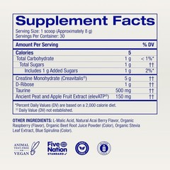 Ora Organic Creatine Powder Creavitalis Acai Berry 30 Servings Exp 09/27