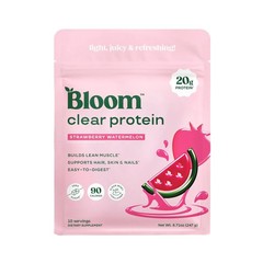 Bloom Clear Protein, Whey Protein Isolate with Collagen Peptides and Digestiv…