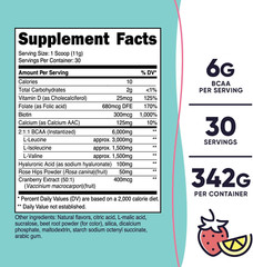 Nutricost BCAA Powder for Women, with Hyaluronic Acid, Non-Gmo and Gluten-Free