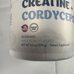 SE Nutrition Creatine Cordyceps Mixed Berry 30 Servings Exp 01 2029 New Sealed
