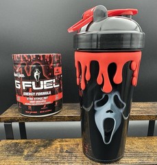 GFUEL Scream Stab Stimulant Ghost Face Collector’s Plastic Shaker + Tub G FUEL