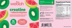Wellah Creatine + Hydration Powder (Guava Kiwi) 30 Servings – Electrolyte Drink