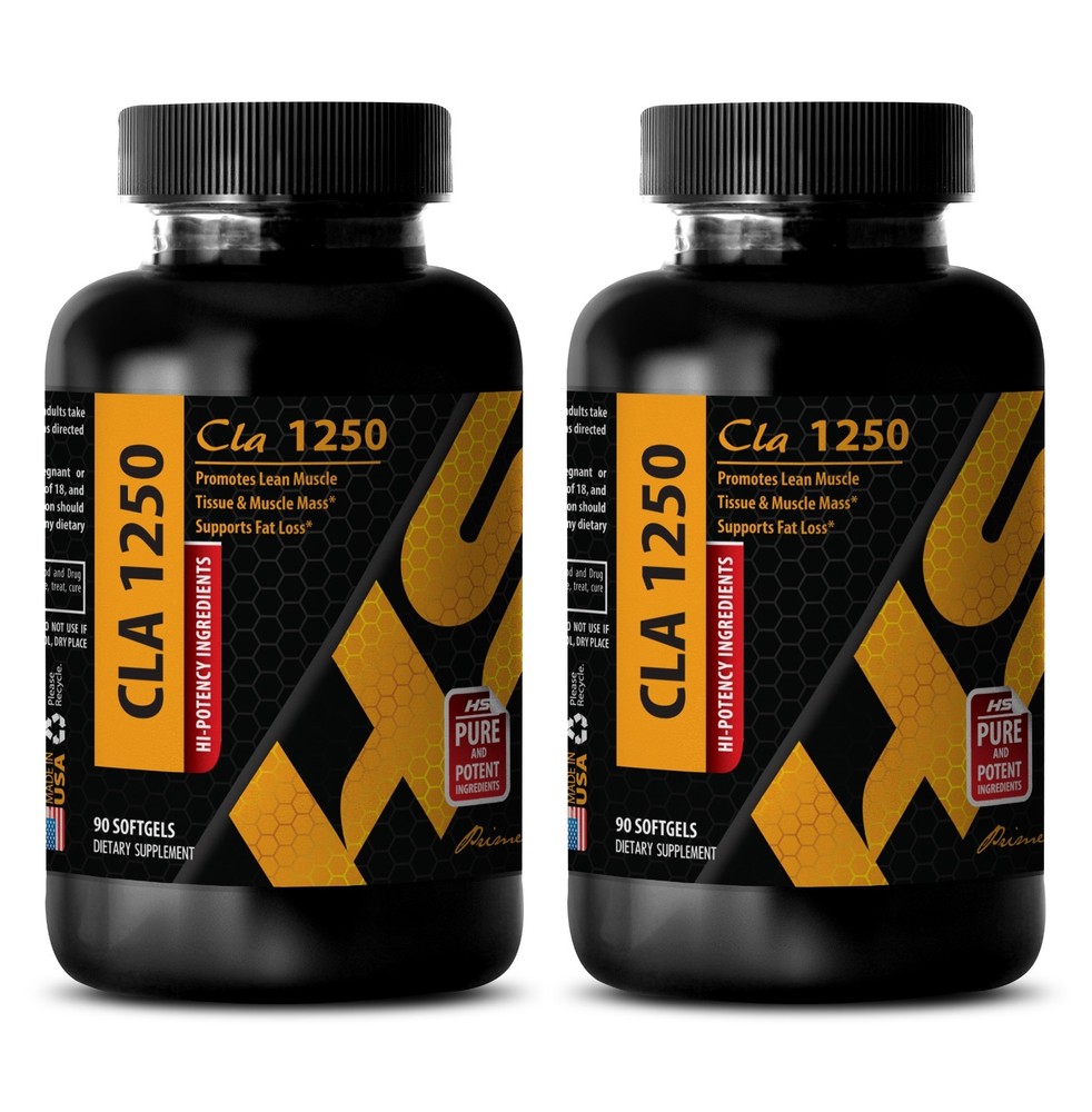 Energy boost – CLA 1250MG – cla bulk supplements – 2 Bottles 180 Softgels