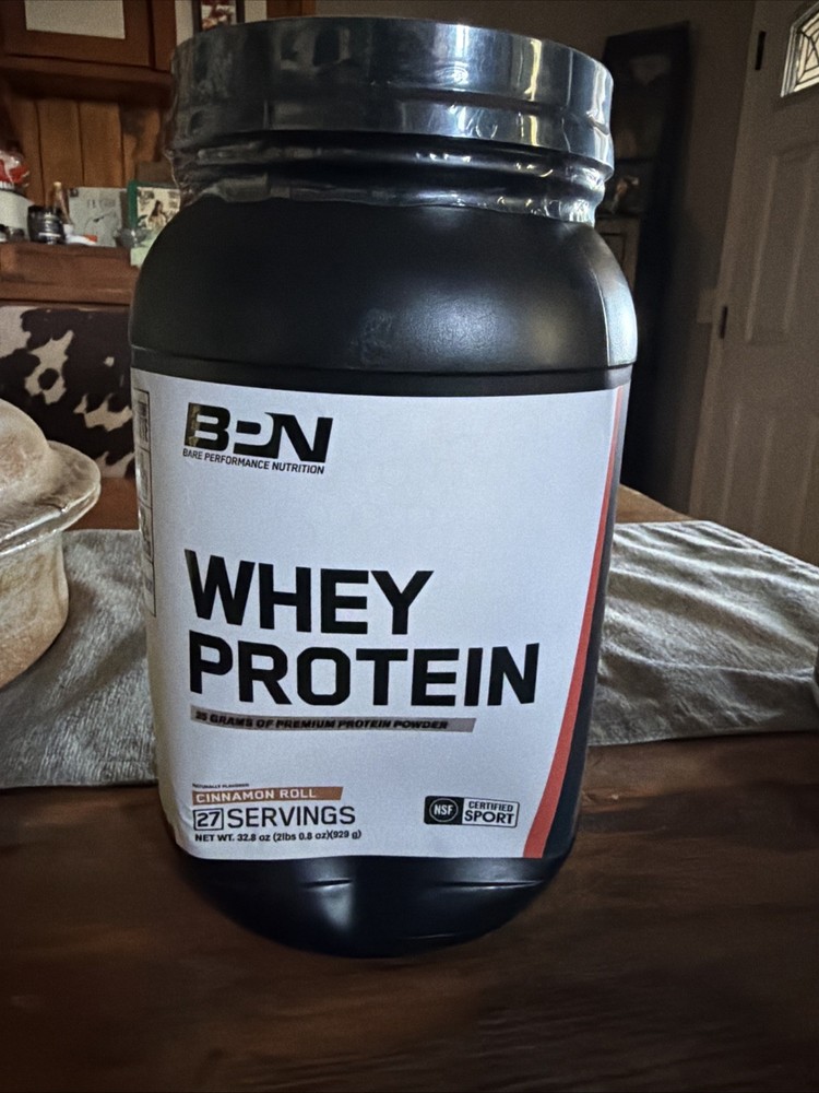BARE PERFORMANCE NUTRITION BPN Whey Protein Casein Protein Powder Cinnamon Roll