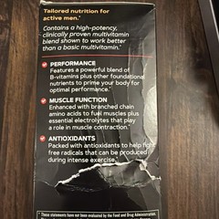 GNC Mega Men Sport Multivitamin Performance Muscle Function,Ex 6/2027box Damaged