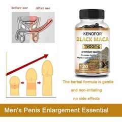 Organic Black Maca Supplement Capsules Supports Stamina & Fertility Men’s Health