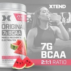 Xtend Original BCAA Powder 7g BCAA and 2.5g L-Glutamine, Sugar Free 30 Servings
