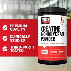 Creatine Monohydrate Powder 500g – Unflavored, 100 Servings for Peak Performance