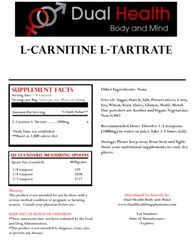 L-CARNITINE 1kg (2.2 lb) Tartrate Powder Diet Weight Loss Memory Muscle Recovery