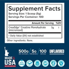 Creatine Monohydrate Powder 500g – Supports Muscle Growth, Strength & Cogniti…