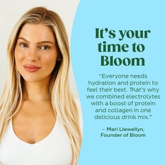 Bloom Nutrition Bloom Daily Hydration Electrolyte Powder Packets Collagen 5G