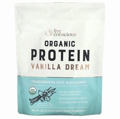 Live Conscious Vegan Protein Vanilla Dream 18.4 oz 520g BB 01/2027 New