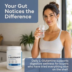 200 Servings L Glutamine 5000mg – & Gluten-Free