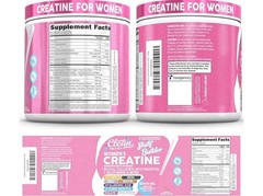 Clean Nutra Women’s Creatine Powder + BCAAs Collagen Tropical Orange 9.48oz