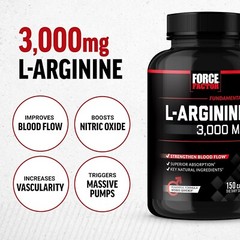 Oxido Nitrico y L-arginina Extra Fuerte Para Aumentar La Energia Muscular 150 Ct