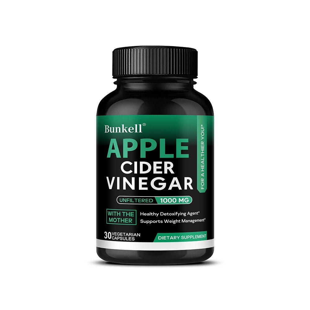 Apple Cider Vinegar Capsules 1000mg Supports Digestive Health 30-120 Pills Vegan
