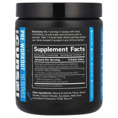 The Curse!®, Pre-Workout, Blue Raspberry, 8.8 oz (250 g) PACK OF 2