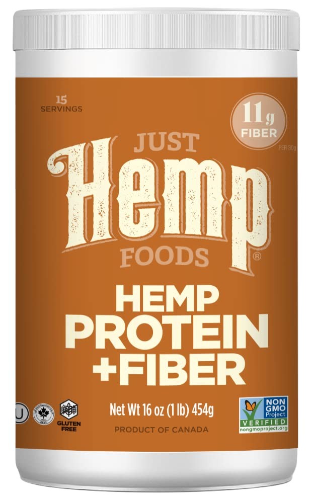 Just Hemp Foods Hemp Protein Powder Plus Fiber, Non-GMO Verified with 11g of