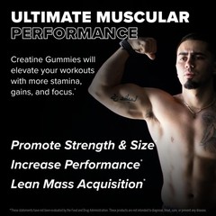 FINAFLEX Creatine Gummies 120 Gummies Lemon Burst Flavor Promotes Muscular…