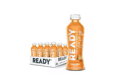 Ready 20g Whey Clear Protein Water 90 Cal 12 Count – Orange Mango