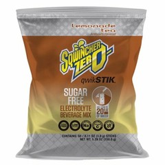 Sqwincher Qwik Stik Sugar Free Electrolyte Hydration Drink Mix LEAMONADE TEA 50