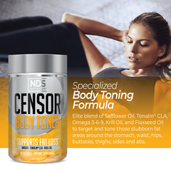 CENSOR Specialized Body Toning Supplement for Losing Inches – 90 Softgels