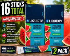 Liquid I.V. Hydration Multiplier Watermelon Electrolyte Drink Mix 2 Pack 16Ct