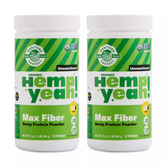 Manitoba Harvest Protein Powder Hemp Yeah! Max Fiber Unsweetened 16 oz (Pack of