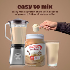 Premier Protein 100% Whey Protein Powder, Café Latte,30g Protein, 23.9oz, 1.5lb