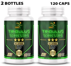 TRIBULUS TERRESTRIS 7500mg 96% SAPONINS BIG MUSCLE BODYBUILDING PILLS 120 CAPS