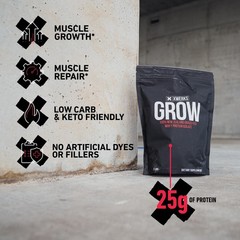 Xwerks Grow 100% New Zealand Grass-Fed Whey Protein Isolate 25g – Strawberry