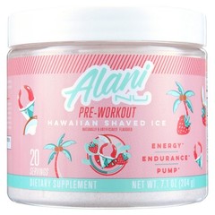 Alani Nu Pre-workout Powder, Hawaiian Shaved Ice, 20 Servings, 200mg Caffeine