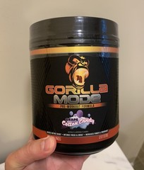 Gorilla Mind Gorilla Mode Preworkout Powder Grape Cotton Candy – 40 Servings