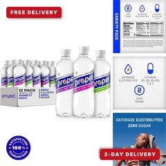Propel Electrolyte Enhanced Water – 3 Flavor Variety Pack – 12 Bottles