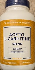 The Vitamin Shoppe ACETYL L-CARNINTINE 240 Capsules ( 240 Servings )BEST BY 5/25