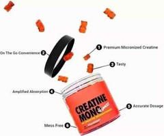 TestX & Creatine Mono Gummies Twin Pack, Horny Goat Weed & Maca by The Gummy Lab