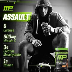MusclePharm Assault Energy & Strength Pre Workout – 30 Servings, Sour Peach Ring