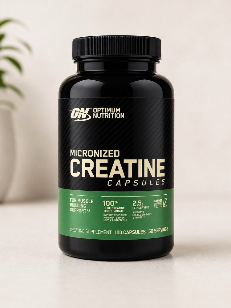 Optimum Nutrition Micronized Creatine Monohydrate Capsules 2.5 Grams per Serving