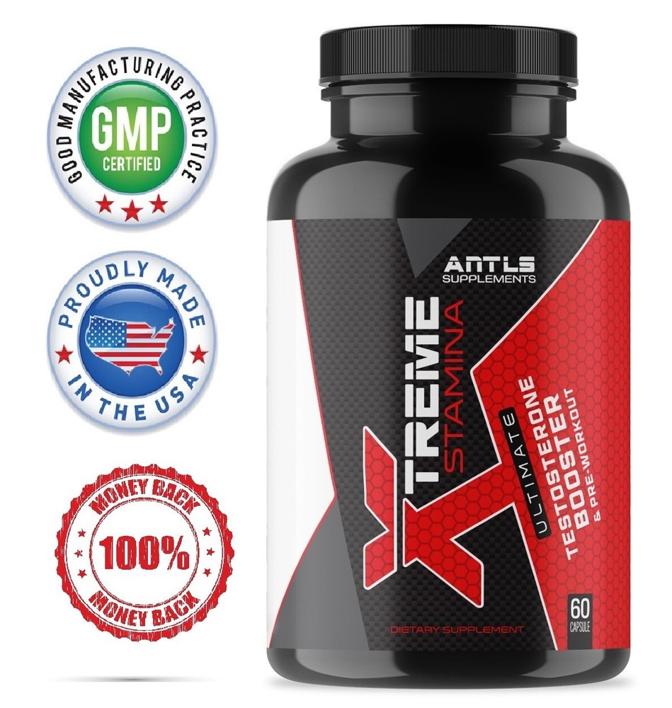 Testosterone Booster Pre Workout Nitric Oxide L arginine Men’s ANTLS SUPPLEMENTS