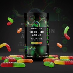 Beyond Raw Precision Amino Gummy Worm EAA Recovery & Power Supplement 25 Serving